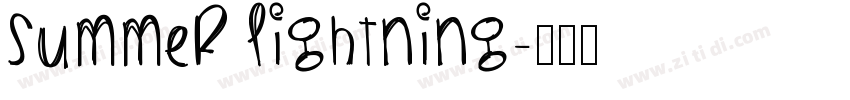 Summer Lightning字体转换